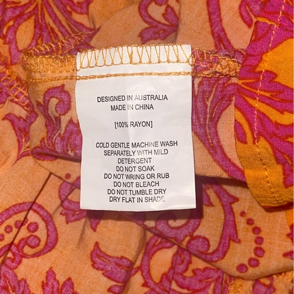 Tropical Sz Small. Lightweight high-low Dress. Elastic Waist. Vibrant Colors. - Picture 12 of 16